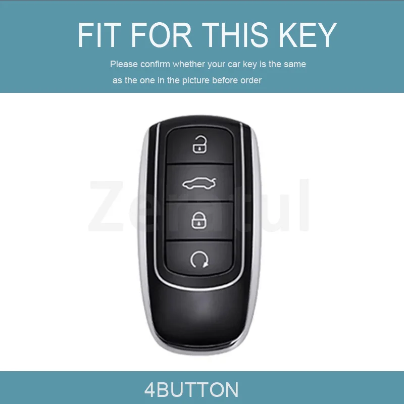 Fashion TPU keyless Keyring For Chery Tigo 7 8 Plus Arrizo 5 Plus Jaecoo 2023 Omoda 5 C5 Tigo 7 8 Pro Max Car Key Cover Case
