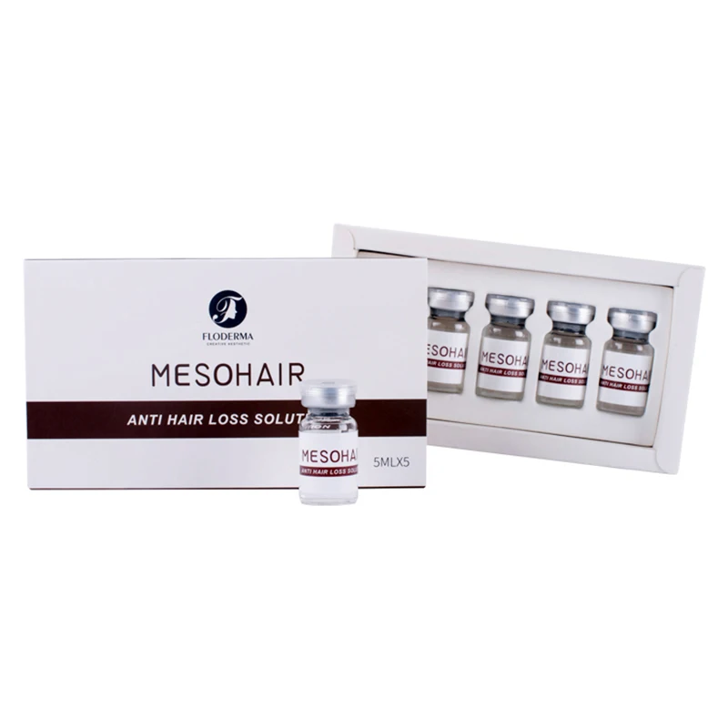 Hair Gegrowth Mesotherapy Solution Floderma Mesohair 5ml 5vials Per box