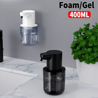 400ML Automatic Foam/Gel Soap Dispenser 4 Gears Infrared Sensor Foaming Soap Dispenser IPX5 Waterproof for Home Kitchen Bathroom