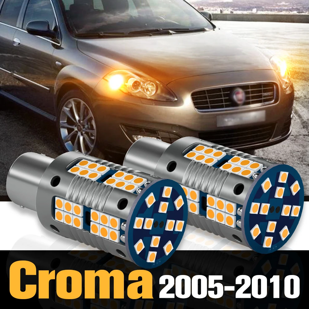 

2pcs Canbus LED Turn Signal Light Lamp Accessories For Fiat Croma 2005 2006 2007 2008 2009 2010