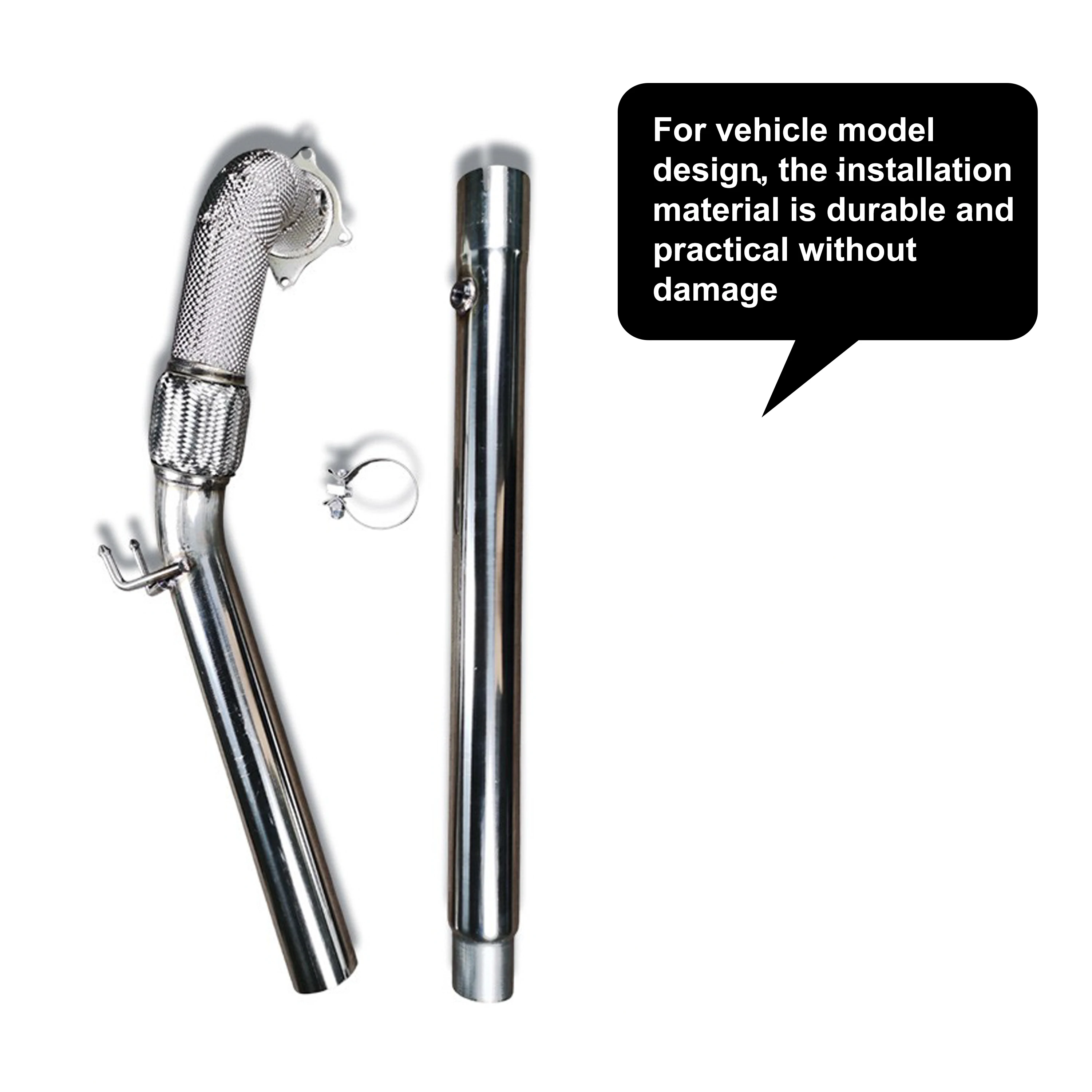 ACE Auspuff Edelstahlrohr Downpipe für VW GOLF 6 GTI MK6 2.0T 2009-2013 Hochleistungs-Auspuffkrümmer Auspuffanlagen – Detail 9