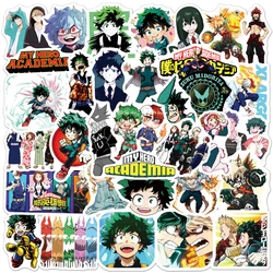 Autocollants waterproof du dessin animé My foreAcademia pour enfant, stickers, Midoriya Izuku, All Might, pour ordinateur portable, téléphone, voiture, jouets, 10/30/100 pièces