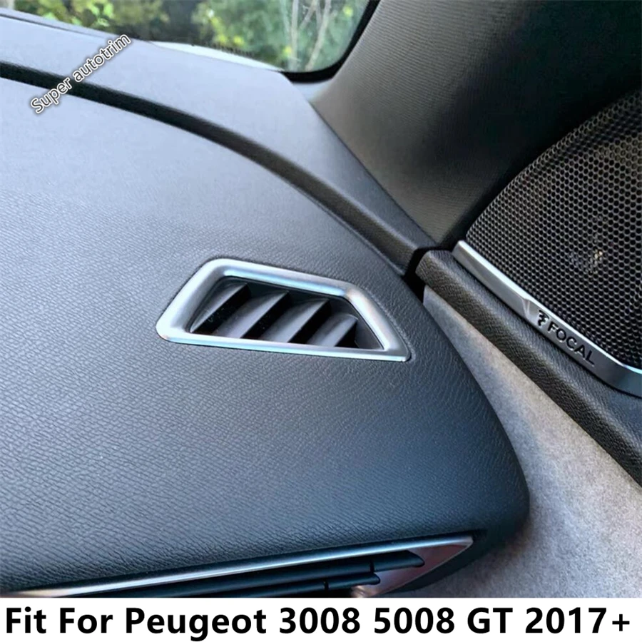 

Dashboard Air AC Conditioning Outlet Vent Decoration Sequin Cover Trim For Peugeot 3008 5008 GT 2017 - 2023 Accessories Interior