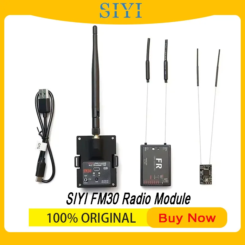 SIYI FM30 Long Range Radio Module Transmitter Datalink Telemetry Bluetooth Mini Receiver OpenTX ExpressLRS 2.4G 30KM RC Plane