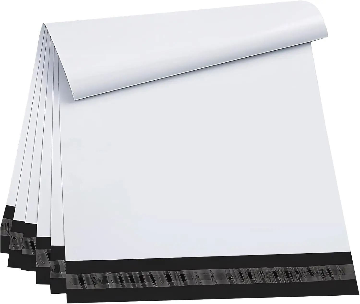 Paquete de 100 Sobres de Polipropileno Blancos de 12x15.5 Pulgadas - Autosellables, Impermeables, Resistentes a Desgarros para Comercio Electrónico y Pequeñas Empresas