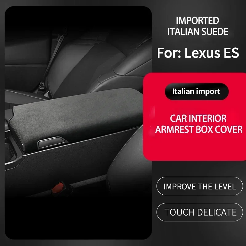 For Lexus ES Series Special Center Armrest Box Cover Turned Fur All-Inclusive Protective Shell Interior Modifed Panel anti-wear