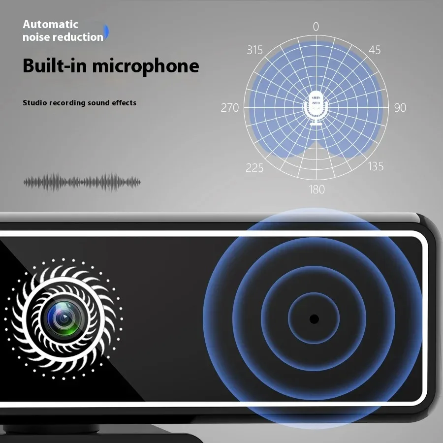 4K Pro Full HD Webcam 4000x3000 Kantoorvergadering Live Camera voor PC Laptop Telefoon Desktop Mini Webcam Gratis geschenk Intrekbare standaard