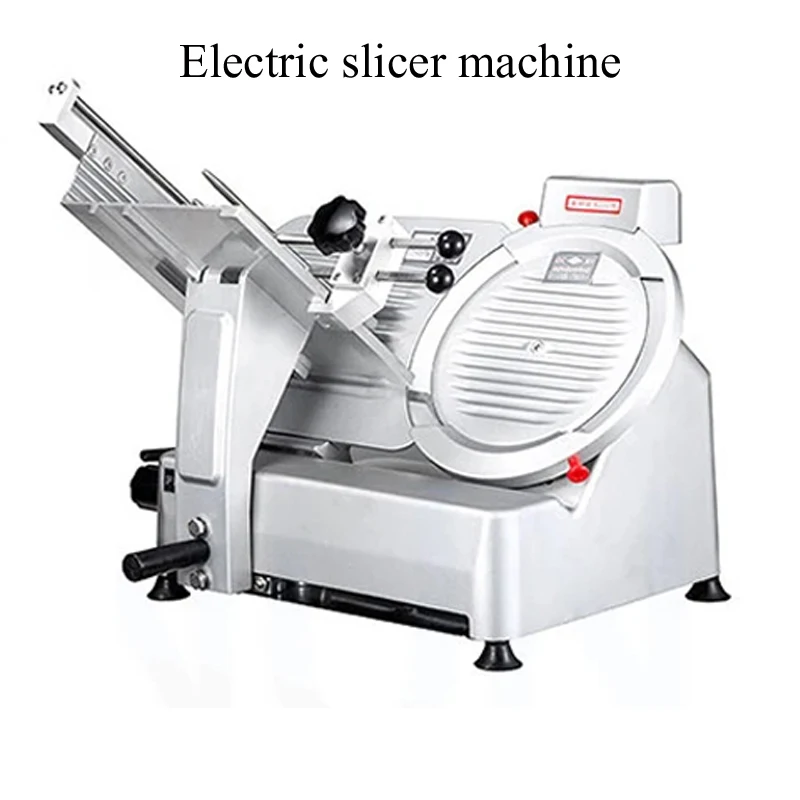 Electric Meat Cutting Machine Meat Cutter 110V/220V Commercial Electric Slicer Stainless Steel Drawer Meat Slicing Machine