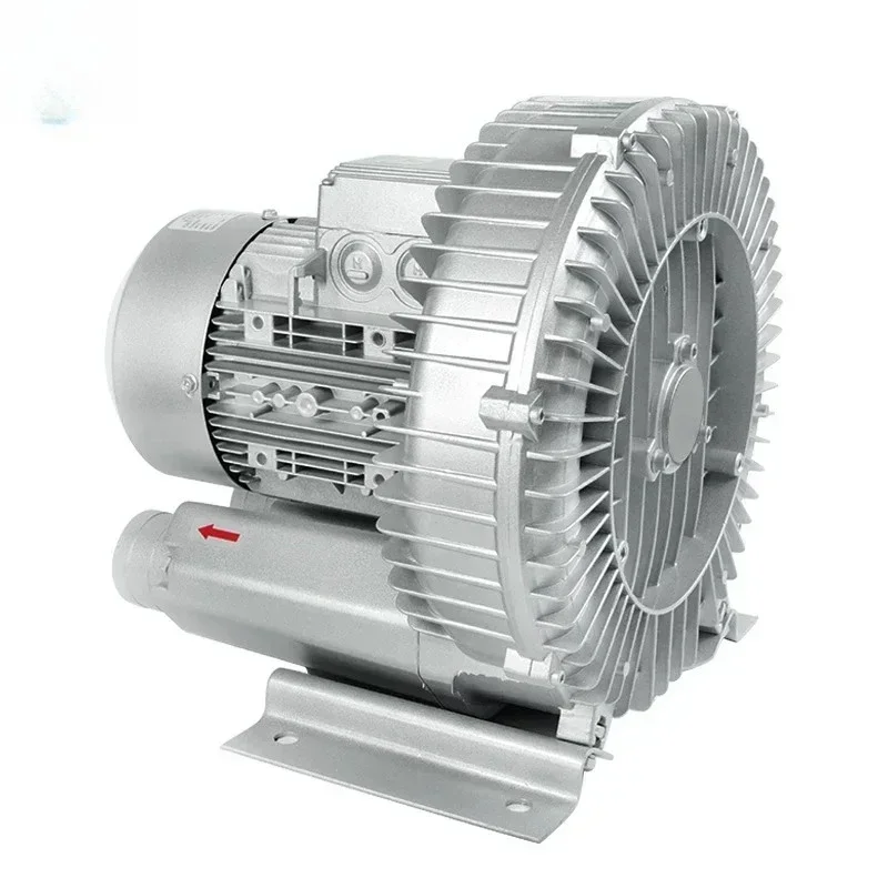 Low noise cast iron aluminum 5.5KW high pressure vortex blower suitable for fish farm oxygenation and CNC vacuum system