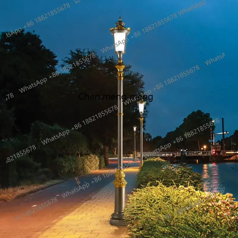 

Ландшафтный светильник для двора, европейский алюминиевый садовый общественный уличный фонарь, 3-метровый антикварный садовый светильник