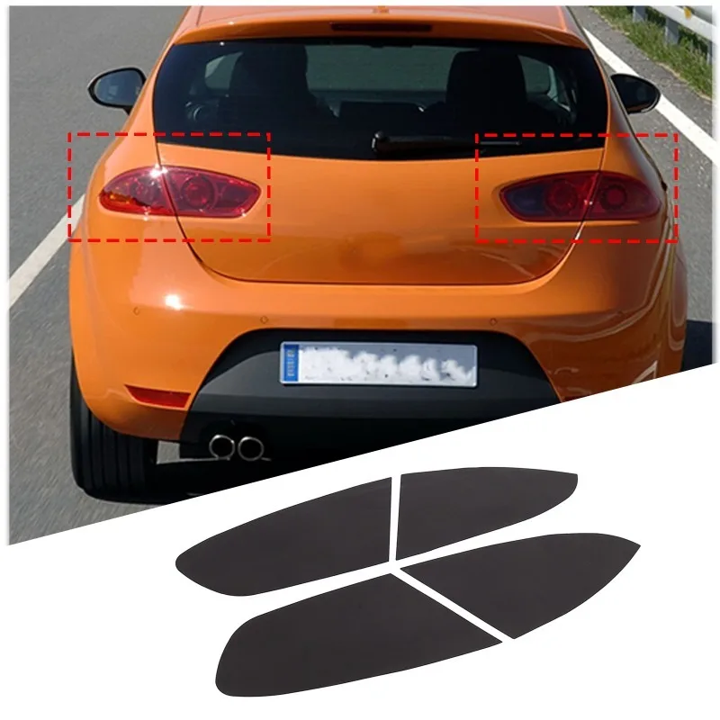 

PVC for Seat Leon 2008-2012 Rear Light Film Rear Headlight Panel Trim Sticker Automotive Accessories