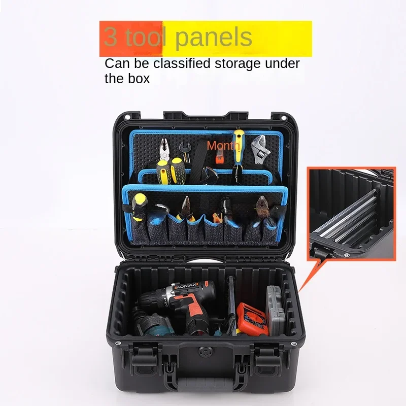 Caja de Herramientas Industrial multifuncional, combinación de mantenimiento de Hardware, electricista, carpintero, almacenamiento portátil, caja