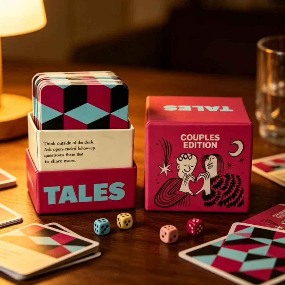 Juego de dados de cuentos, edición parejas y familias