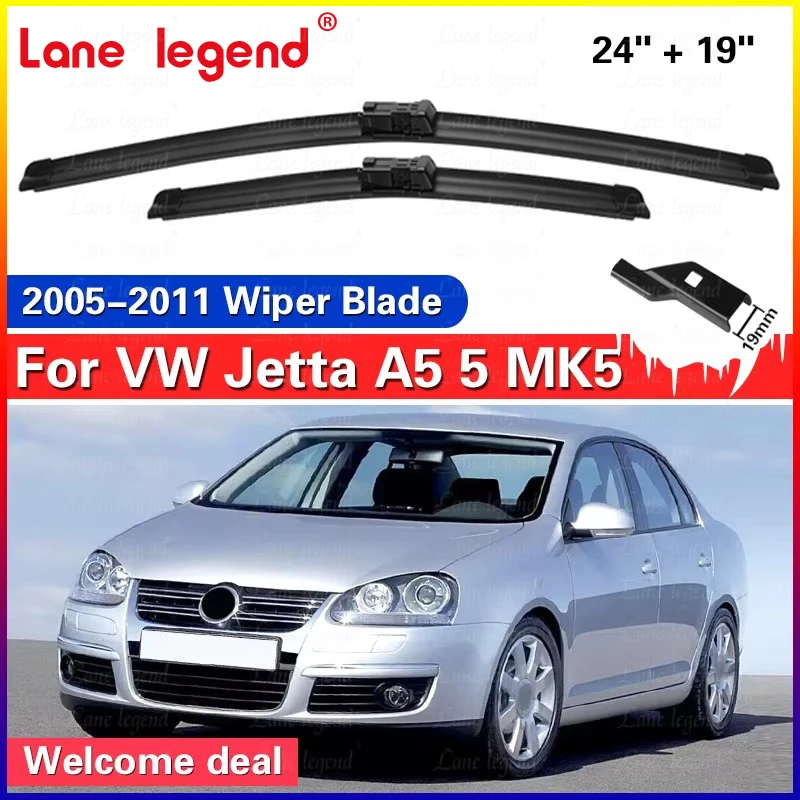 Auto Front Wischer Klinge Für Volkswagen VW Jetta A5 5 MK5 2005 ~ 2011 Windschutzscheibe Windschutz Zubehör Fenster 2006 2007 2008 2009