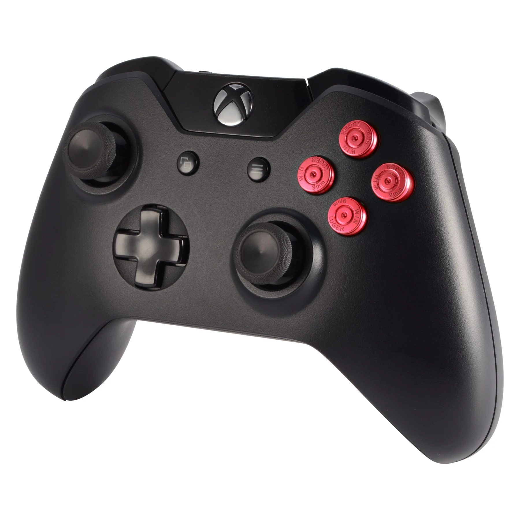 أزرار معدنية حمراء للغاية من سبائك الألومنيوم Thumbsticks رصاصة ABXY لوحدة تحكم Xbox One / Xbox One S / X