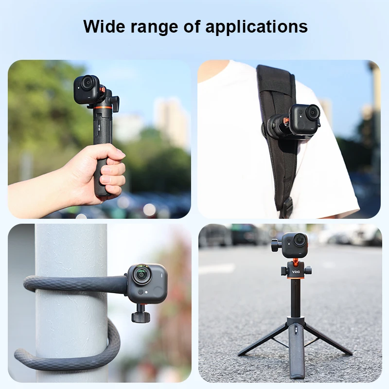 

Magnetic Charging Mount for Insta360 GO Ultra Camera,Aluminum Alloy Base Bracket with 2-Prong Claw Mount &1/4" Thread for Tripod