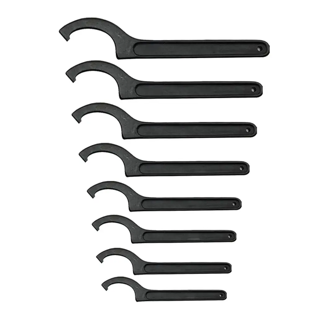 

Adjustable High Carbon Steel Spanner Wrench Set Nut Socket Driver Hook Spanner for CNC Lathe Clamping Nut Maintenance