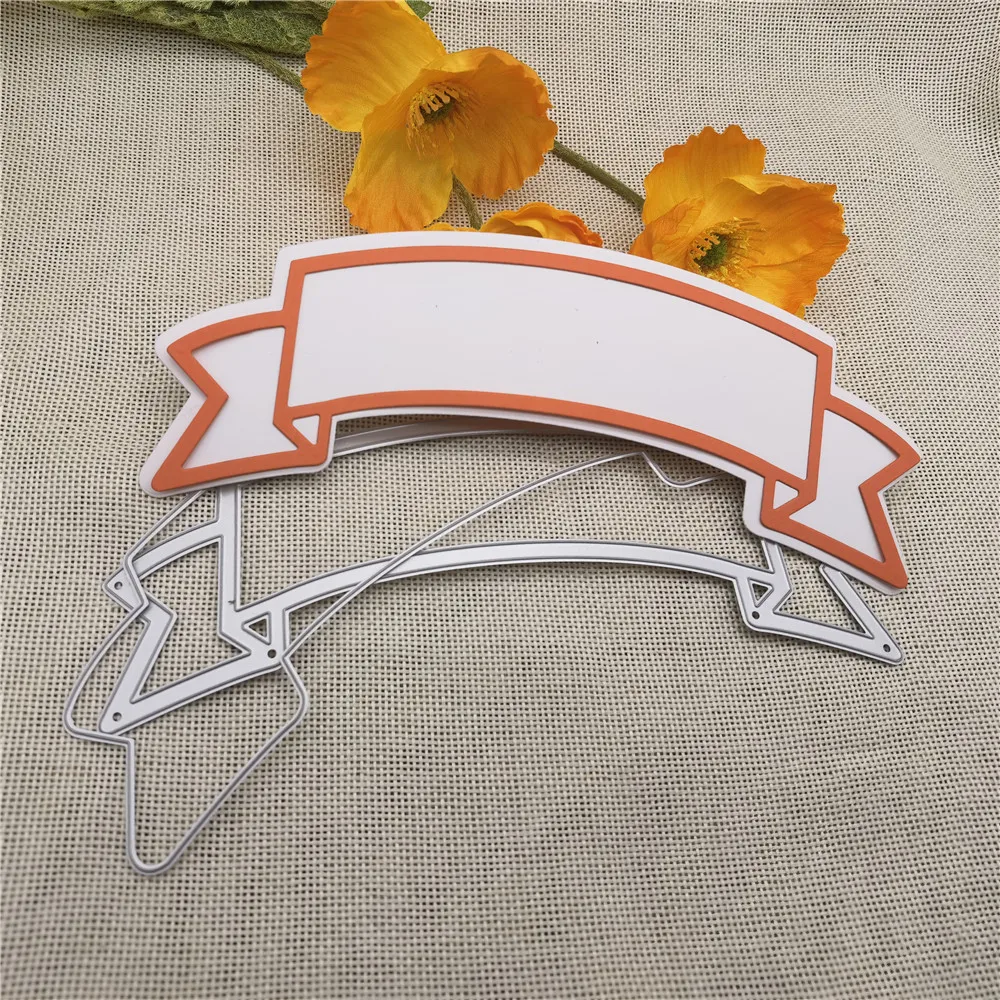 Banners Tag background craft Frame card dies metal die decoration for scrapbook punching card cutting DIY process edge cutting