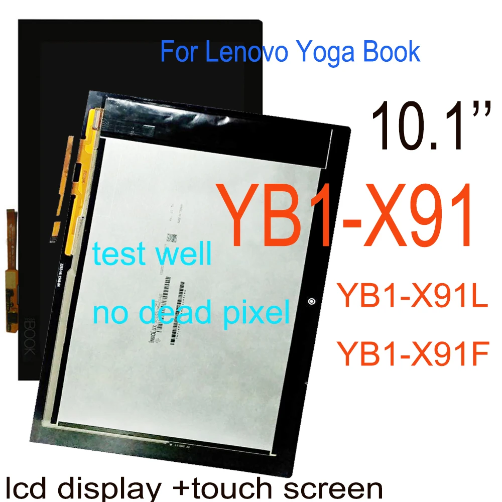 lcd original para lenovo yoga livro yb1 x91 yb1 x91l yb1 x91f display lcd tela de toque digitador assembleia para yb1 x91 lcd 101 01