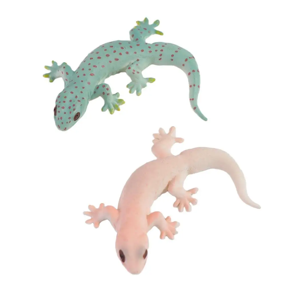 Gecko brincadeira adereços simulação lagarto figuras cognição brinquedos jogos de família figura brinquedos animais estatuetas lagartos modelo de ação