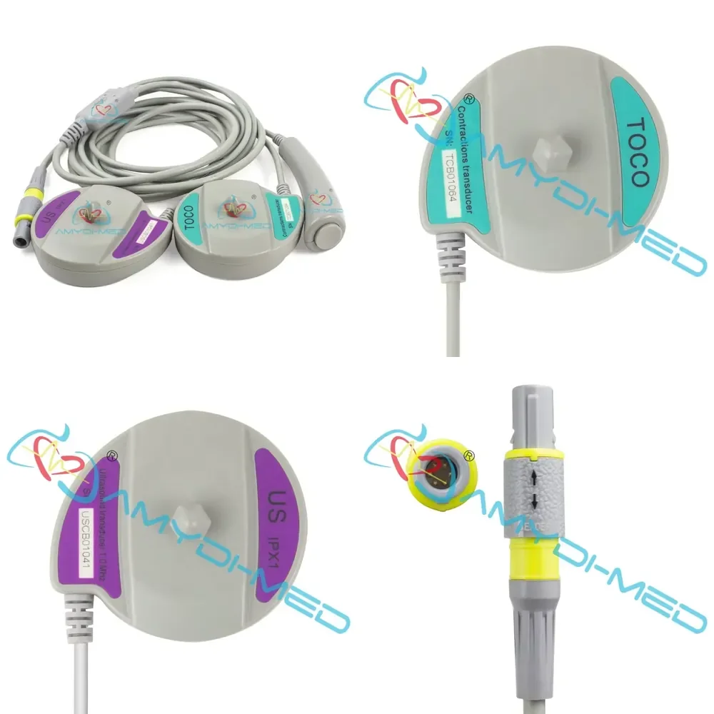US Transducer 1.0 MHz Toco Coutraction Transducer Probe Fetal Transducer