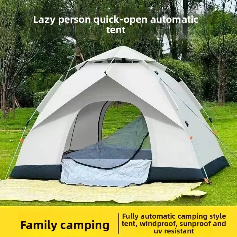 Stackable Portable Outdoor Tent Park Camping Gear Overnight Rainproof Thick Automatic Beach Indoor Tents Outdoor Camping