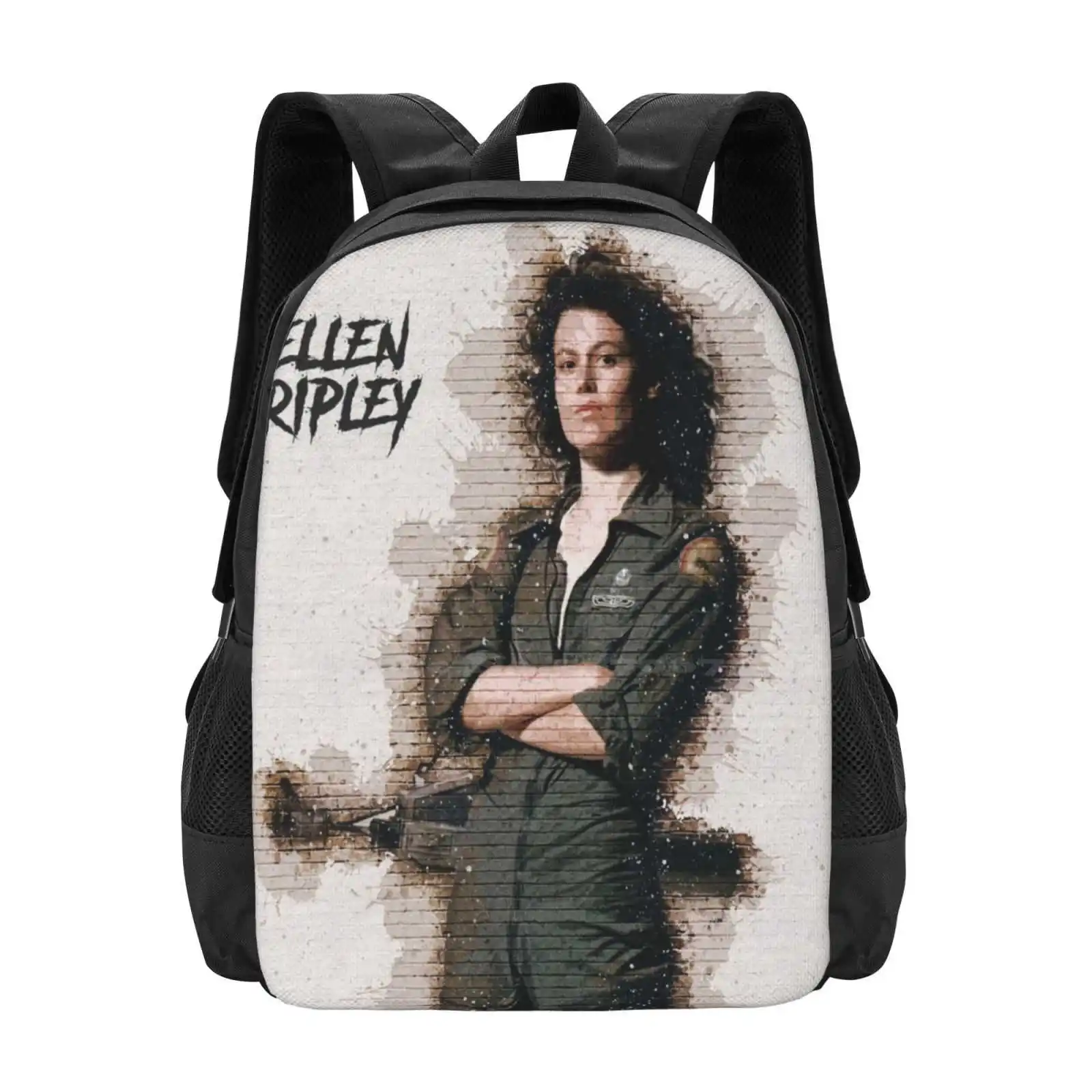 Ellen Ripley-Alien-Graffiti Style Hot Sale Backpack Fashion Bags Films Videos Actor Actress Dvd Amc Moviestar Goodyear Theatre