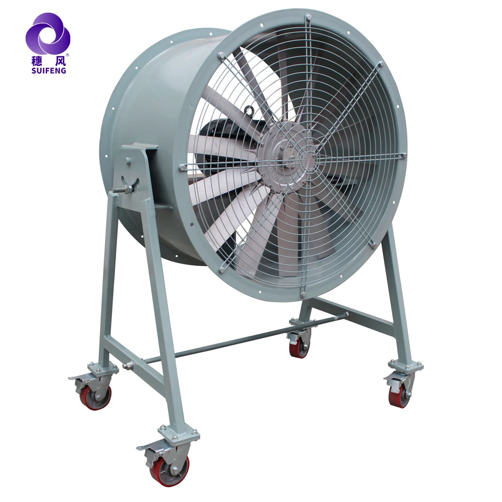 Hot sales industrial ventilation bifurcated fan axial flow fan air extractor for HVAC