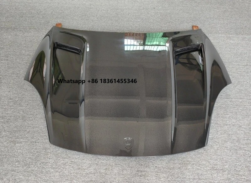 

For Coupe 2018-2023 Real Dry Carbon Fiber Front Engine Hood Vent Bonnet Cover Body Kit Modify Decoration