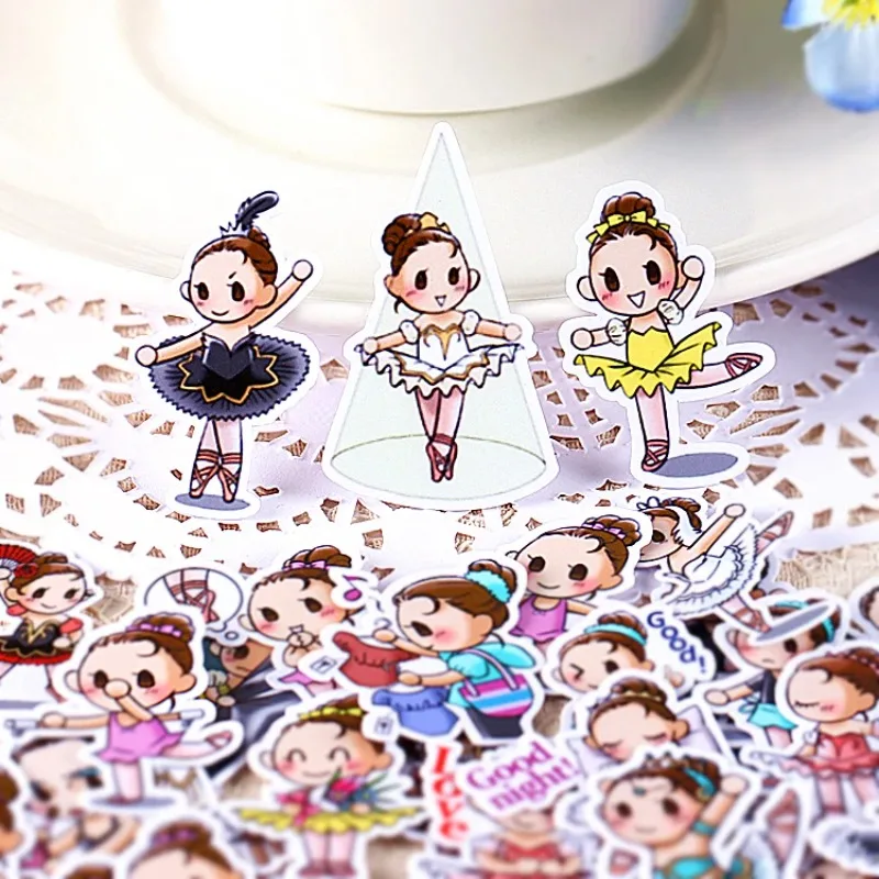 39pcs Creative Kawaii Self-made Ballet Girl Stickers/ Beautiful Stickers /decorative Sticker /DIY Craft Photo Albums