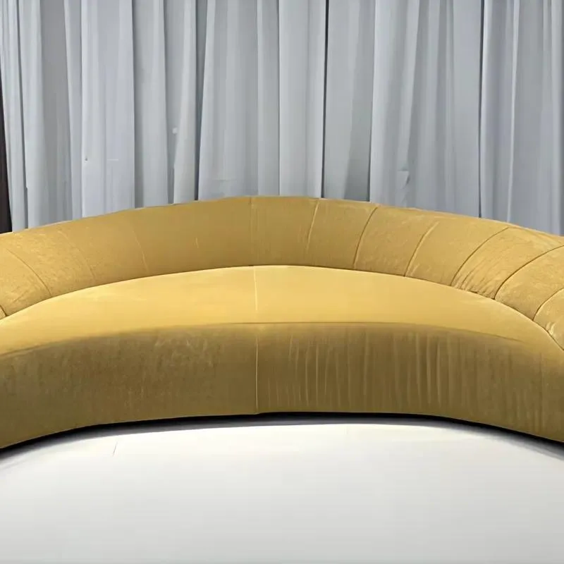 Cream Fabric Living Room Lounge Chair White Soft Modern Large Cloud Module Combination Sofa Set