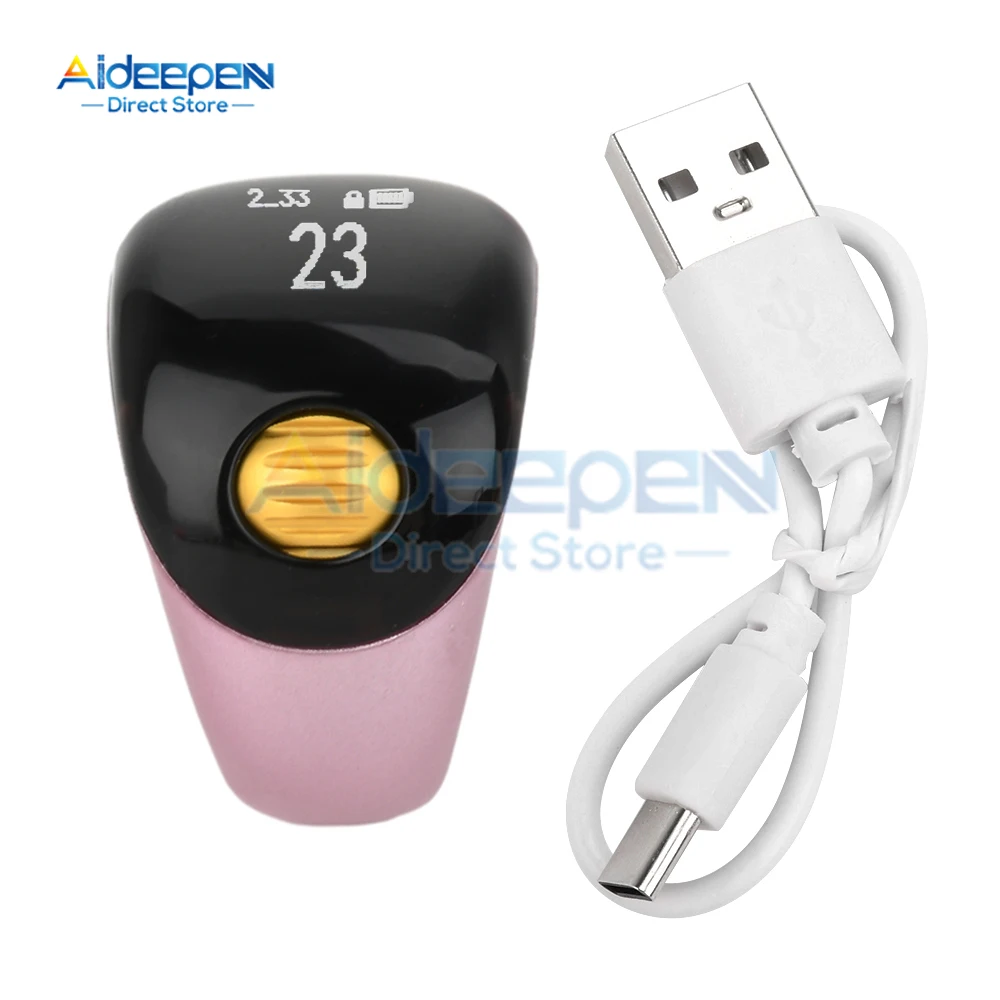 Iqibla 스마트 Tasbih 탈리 카운터, OLED 디스플레이 화면, Zikr 링, 디지털 Tasbeeh 5 기도 시간 진동 알림