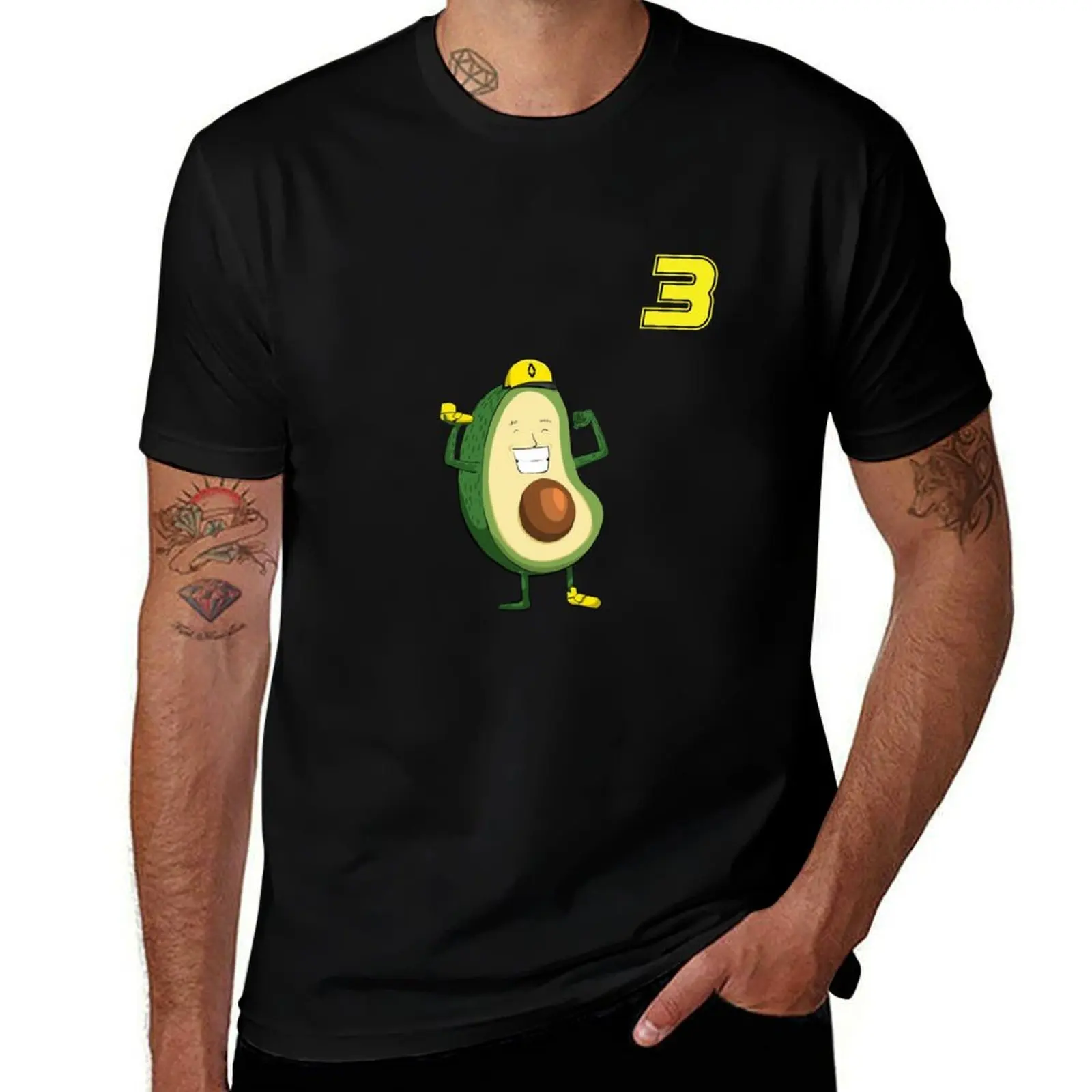 

Daniel Avocado (Ricciardo) Number T-Shirt Fashion Simple Casual Tee Shirt