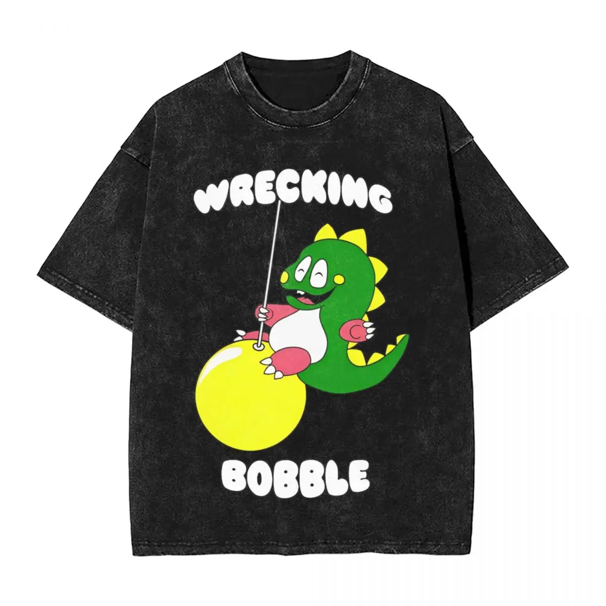 Men Wrecking Dragon Game T Shirts Bubble Bobble Top Tees Summer Streetwear Short Sleeves T-Shirt O Neck Novelty Tshirt Cheap