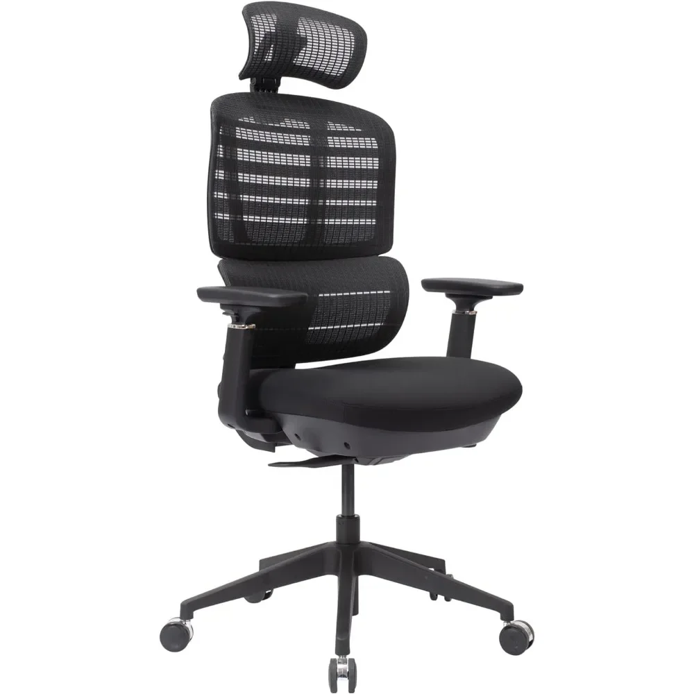 

Momentum Ergonomic Mesh/Mesh Active High-Back Office Chair, Black/Black, BIFMA Compliant