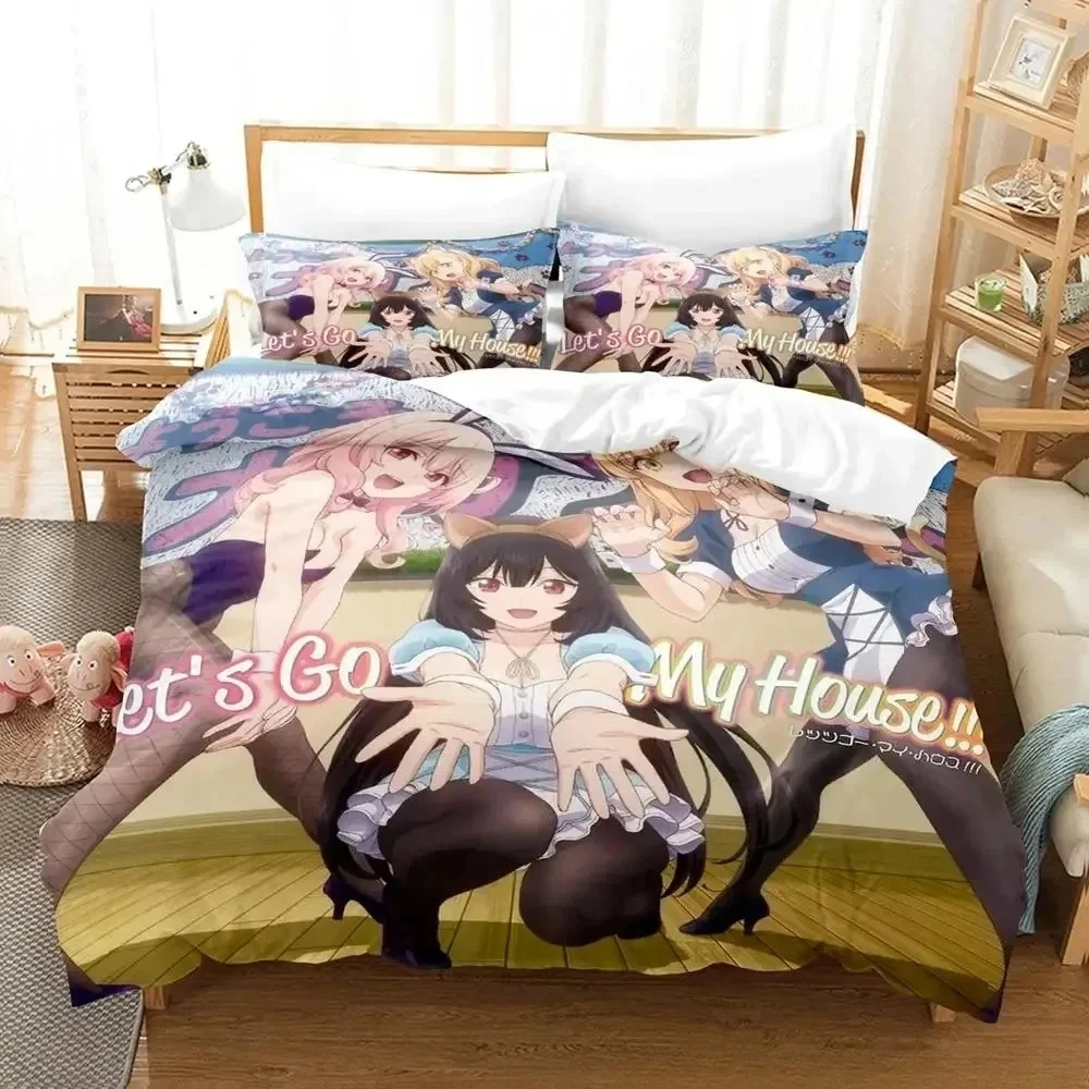 

New My Life as Inukai-san’s Dog Bedding Set Printed Bed Set With Pillowcase Bed Duvet Cover Soft Queen King Size Bedclothes Home