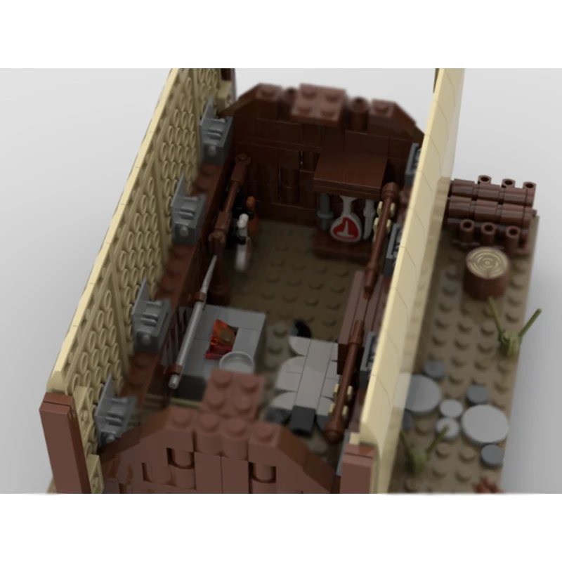 Stadt Street View Modell MOC Gebäude Ziegel Viking Hütte Architektur Modulare Technologie Geschenke Urlaub Montieren Kinder Spielzeug Anzug