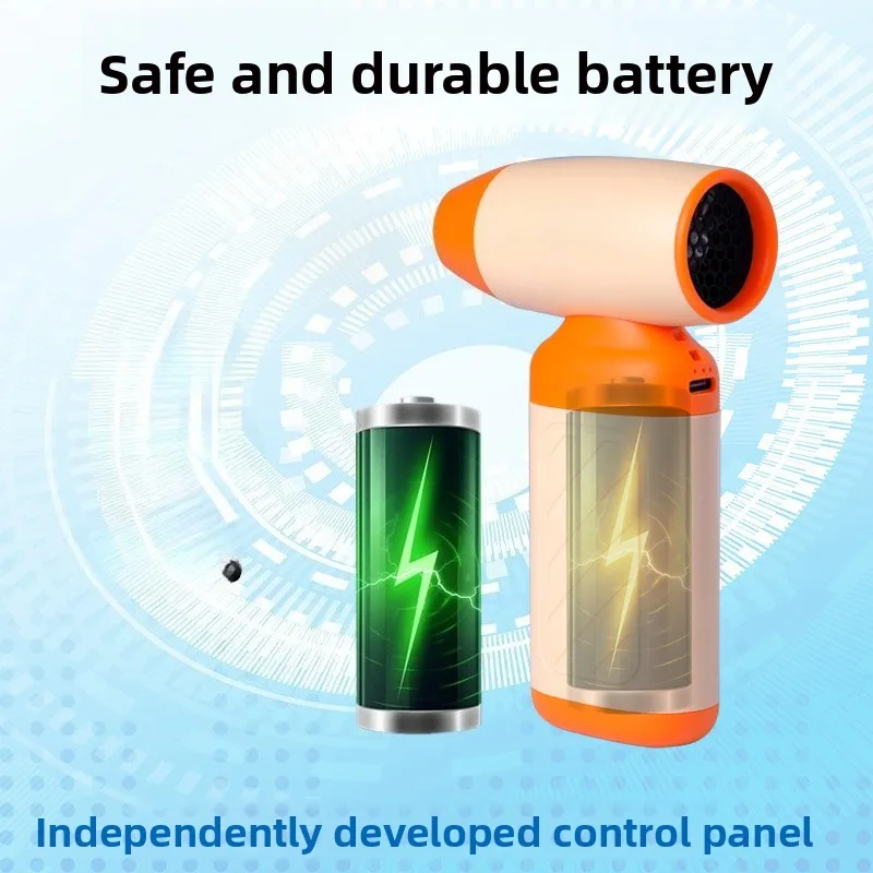 New Turbo Blower High-speed Violent Fan Handheld Blowing Snow Combustion Hair Dryer Dust