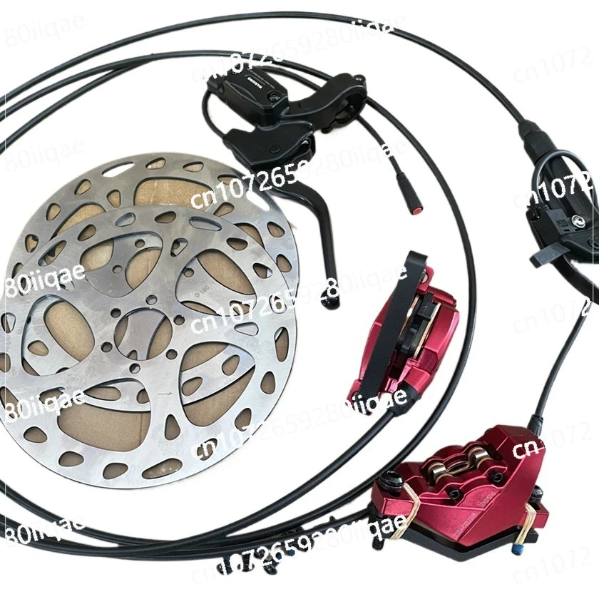 

Brakes E-Bike Kick Scooter Power Off Brake Bike Hydraulic Disc Brake Kit Ebike Power Cut Off Brake Level Bicycle Dual Disc Oil