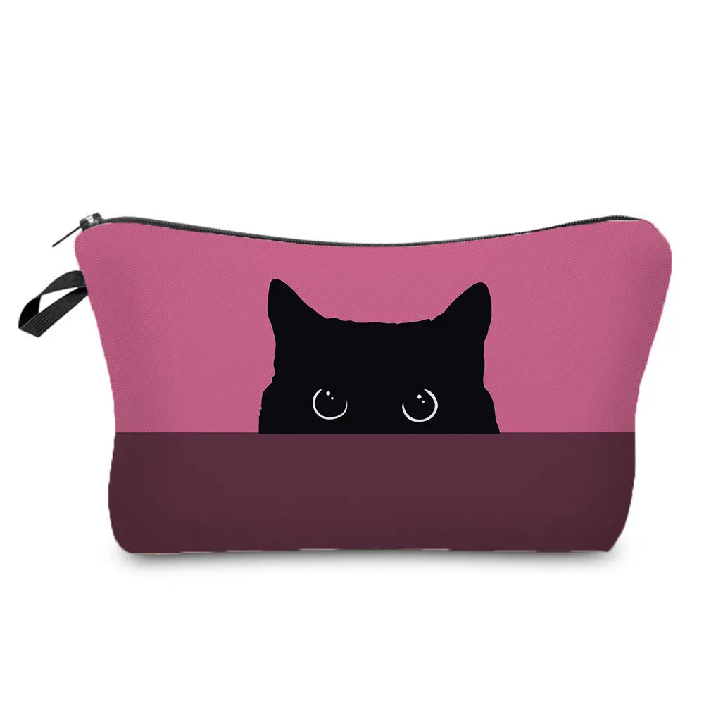 New Products Are on The Market, Color Matching Cat Printing Is in Stock Without Bags, Nail Polish Storage Bags, Cosmetic Bags.