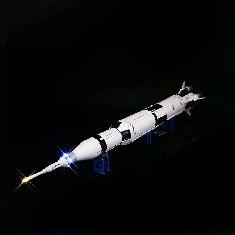 LED Light Kit for LEGO The Apollo Saturn V Launch Vehicle 21309 Bricks Lamp Toys Accessories Christmas Gift (Model Not Included)