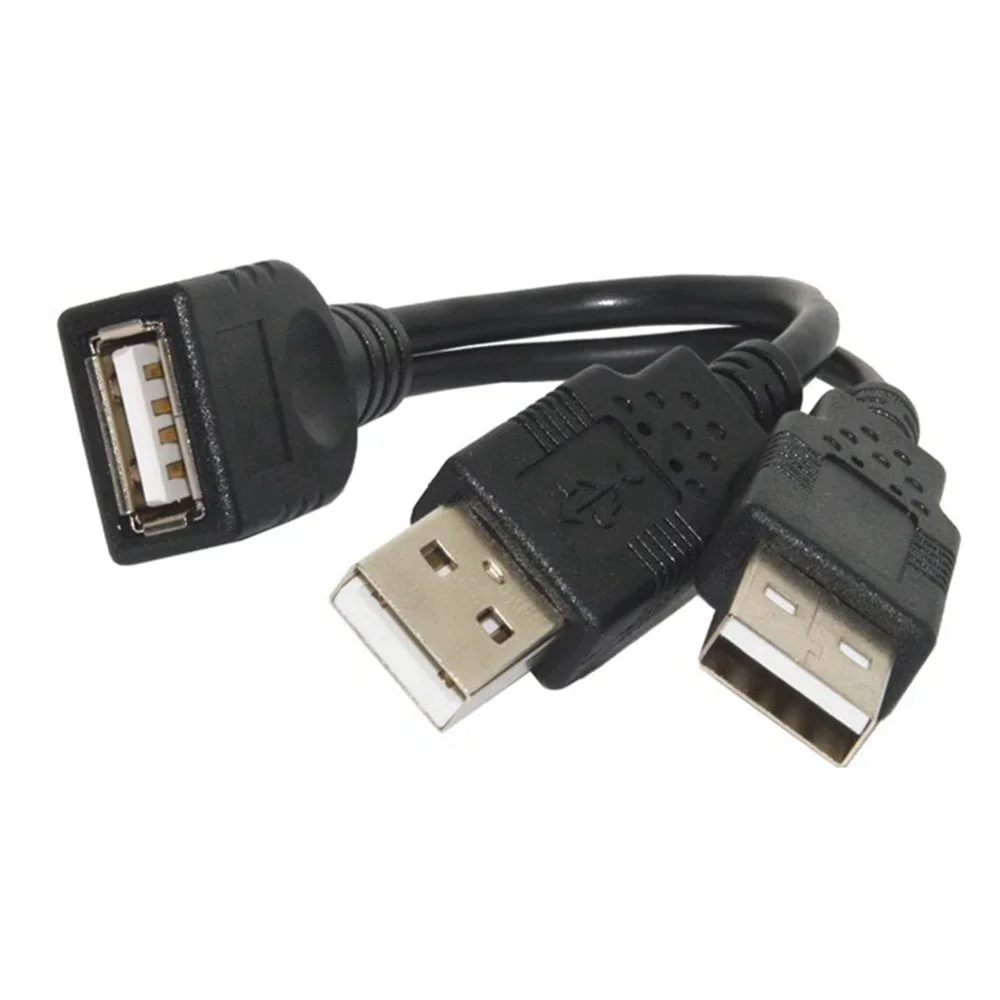 

USB Y Data Power Cable, Dual Y Extension Charging Cable, Socket To 2 A Male Splitter USB 2.0 Female to 2 USB Plug Cabl