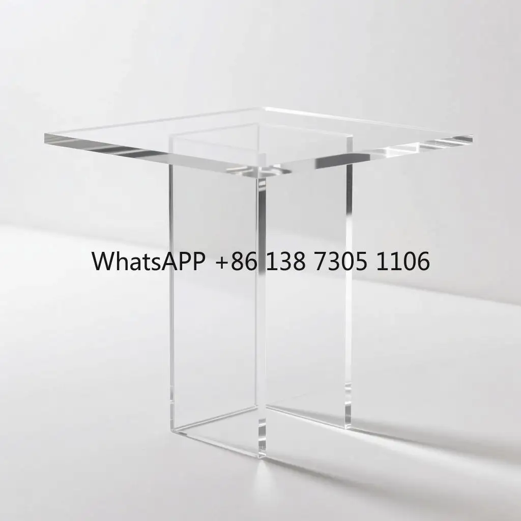 

Irregular creative side table, height and short, light luxury home storage, hotel decoration, acrylic coffee table