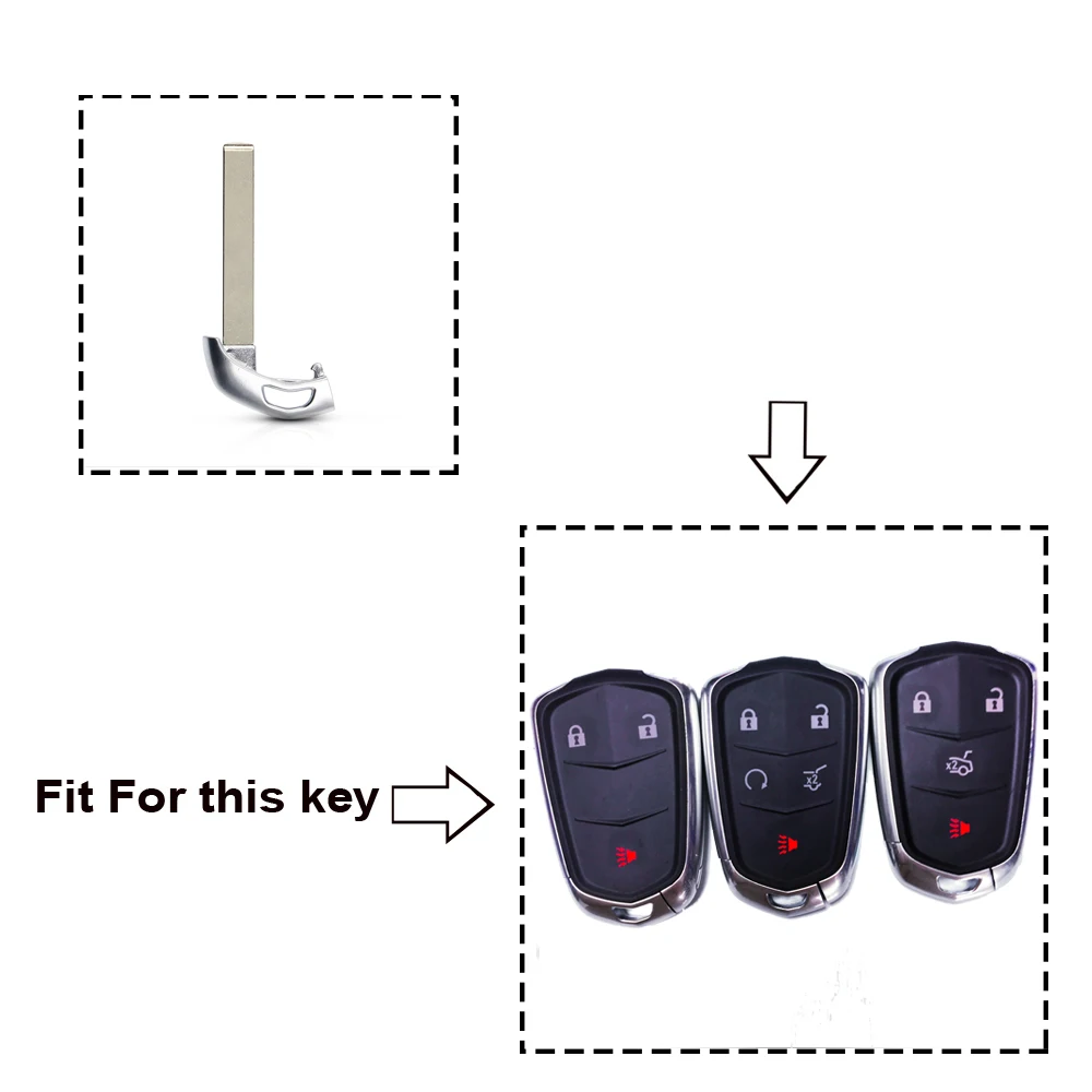 KEYYOU New Smart Emergency smart Insert key blade for Cadillac Escalade ATS CTS ELR SRX XTS 2014 15-2017 HYQ2AB Small Key