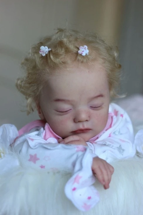 Zestaw DIY dla lalek Reborn Alessia, miękki w dotyku, NPK 20'', niedokończony, niepomalowany, świeży kolor, puste części.