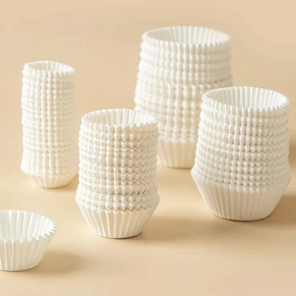 500/1000 Pieces Cupcake Moulds Paper Cupcake Liners Muffin Cupcake Holder Disposable Greaseproof Baking Dessert Cake Cup Mold