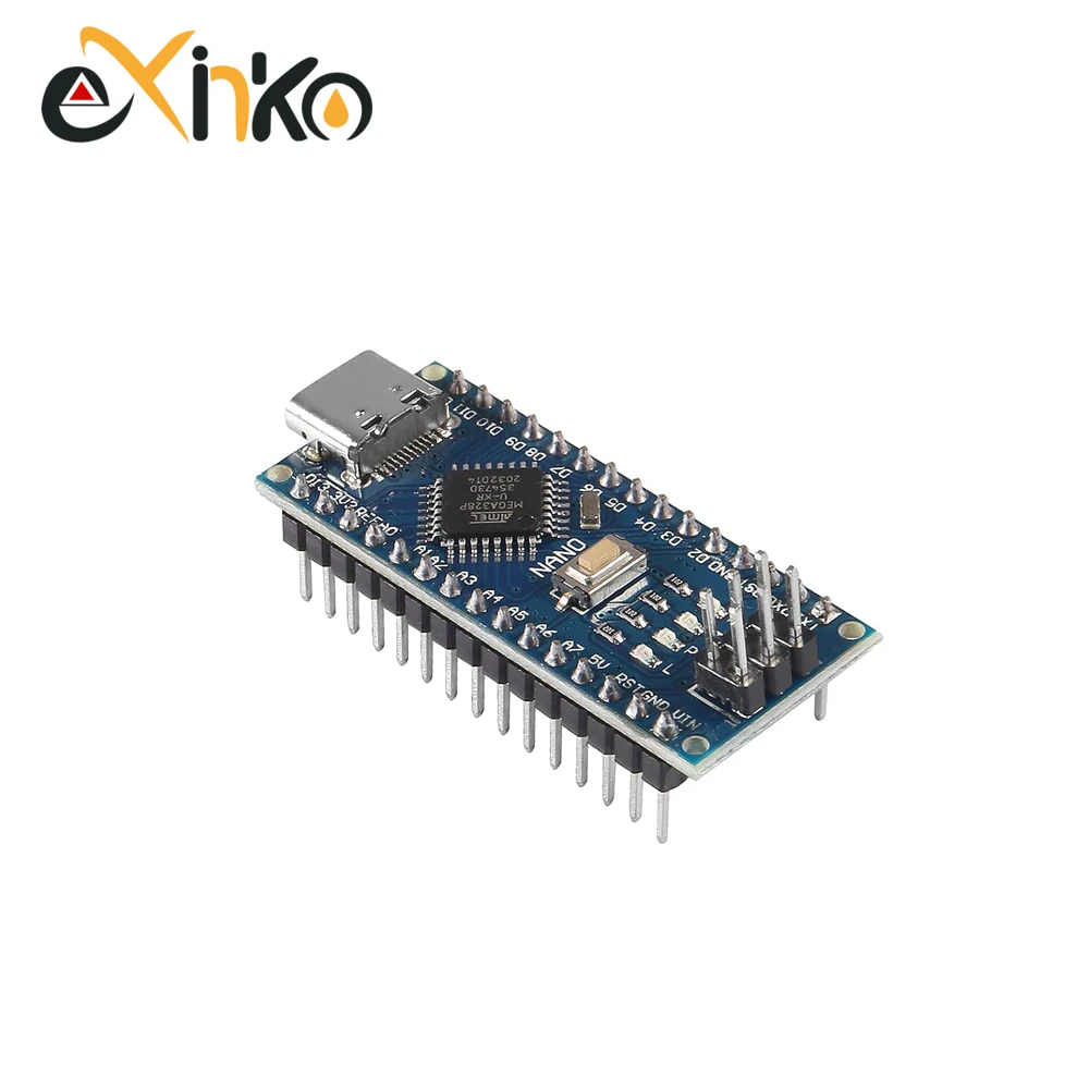 1-10pcs Nano 3.0 With the bootloader compatible controller CH340 USB driver Mini / Type-C / Micro 16Mhz ATMEGA328P for Arduino
