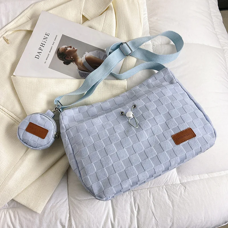 

Leisure Fashion Large Capacity Bag for Women in Spring 2025 New Student Class Small Square Simple Commuting Shoulder Bag