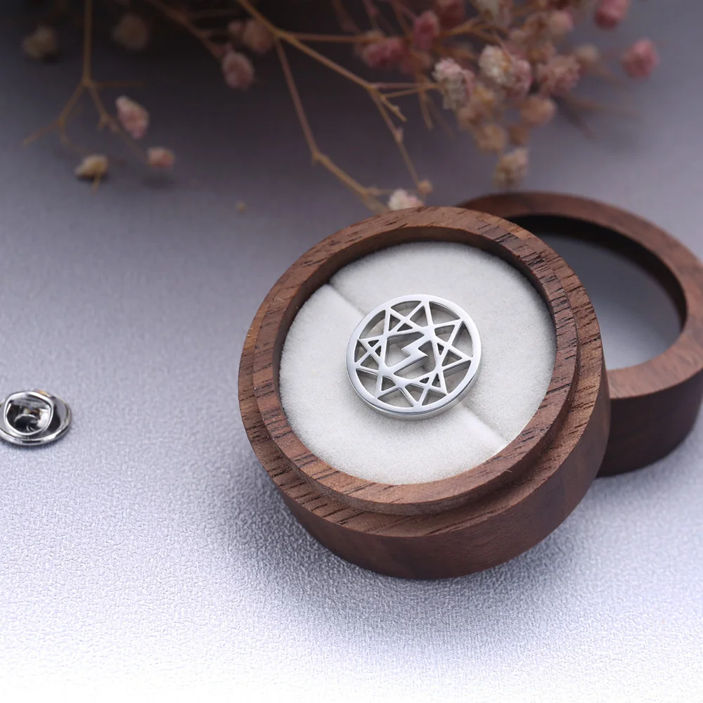 Tangula Retro Celtic Mystical Magical Symbol Brooches for Men Shirt Suit Badge Accessories Groomsman Wedding Lapel Pins Jewelry