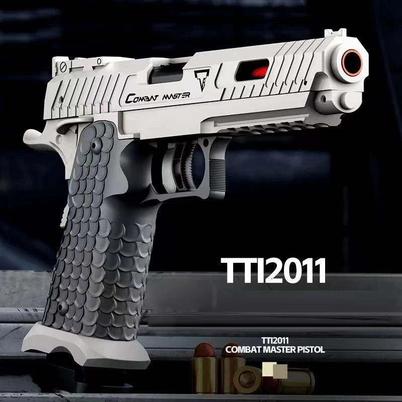 Mechaniczny pistolet ciągły 2011 USP pistolet wyrzutowy pistolet dekompresyjny pusty pistolet zabawka na miękkie naboje wiszący dla dzieci dorosłych